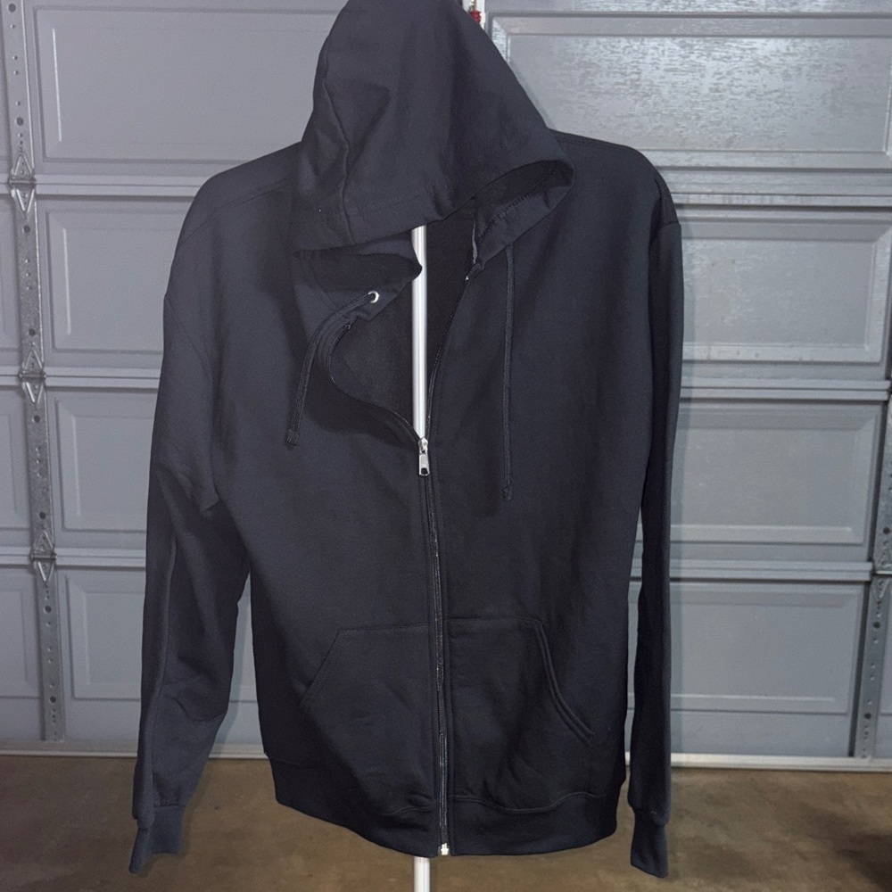 Athletic Works Men's Zip Up Black Sweater